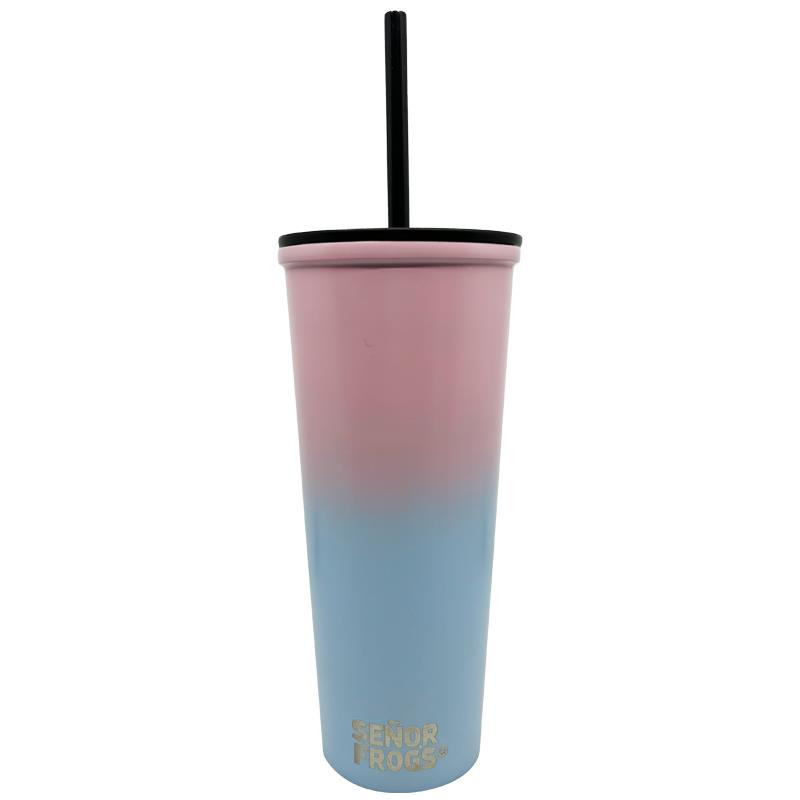 VASO BICOLOR CON TAPA 750 ML - SF SIMPLE LEN