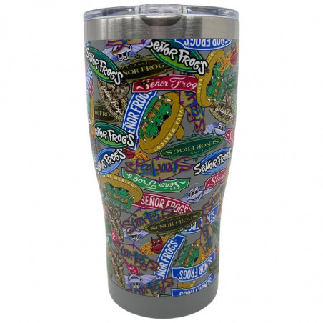 VASO CON TAPA 600 ML - SF CLASSIC STICKERS