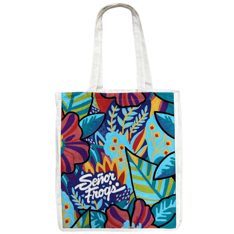 BOLSA TOTE BORDADA - SF INDIA TROPIC