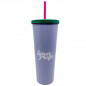 VASO PARTY CON POPOTE 750 ML - SF CARIÑOSO