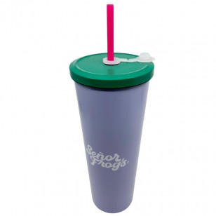 VASO PARTY CON POPOTE 750 ML - SF CARIÑOSO