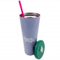 VASO PARTY CON POPOTE 750 ML - SF CARIÑOSO