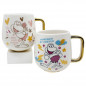 SET DE 2 TAZAS DE PORCELANA - SF POWER LOVE COFFEE