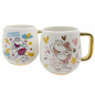 SET DE 2 TAZAS DE PORCELANA - SF POWER LOVE COFFEE