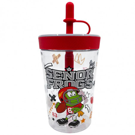 VASO CON POPOTE 500 ML - SF ALL STAR FOOTBALL