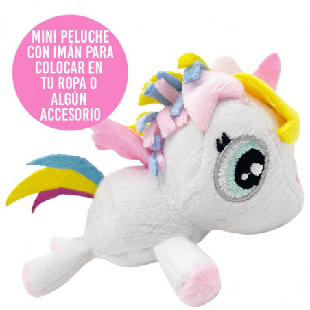 MINI PELUCHE CON IMÁN - MK LUNA ACOSTADA