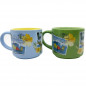 SET DE 2 TAZAS DE PORCELANA - SF POSTAL FROGENCIO