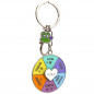 LLAVERO HEART RULETA - MK RULETA COLORES