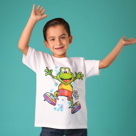 PLAYERA BÁSICA INFANTIL - SF RANA ACUARELA