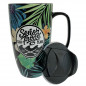 TAZA ALTA DE PORCELANA 500 ML - SF FLOWERS SURF